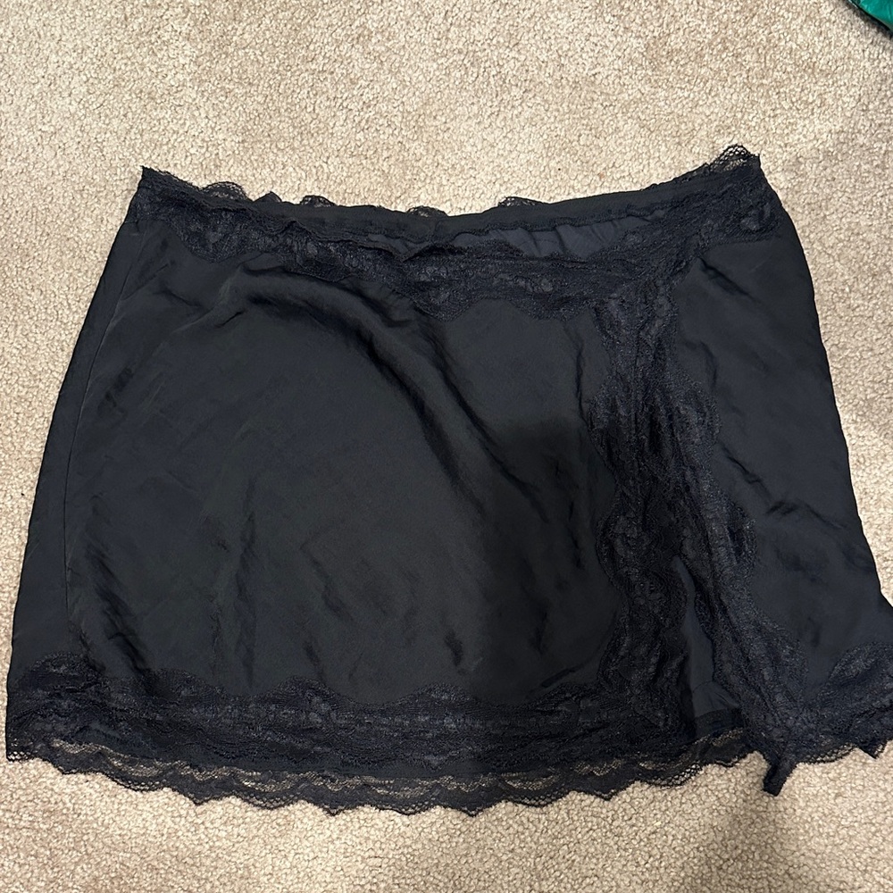 Urban Outfitters Black Lace Detail Skirt
